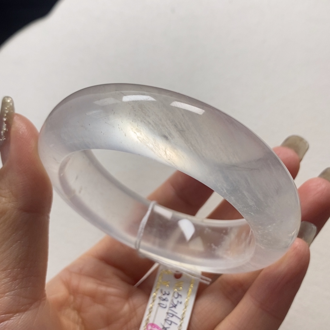 石英质玉未镶嵌手镯53特价不退换有扣手66号