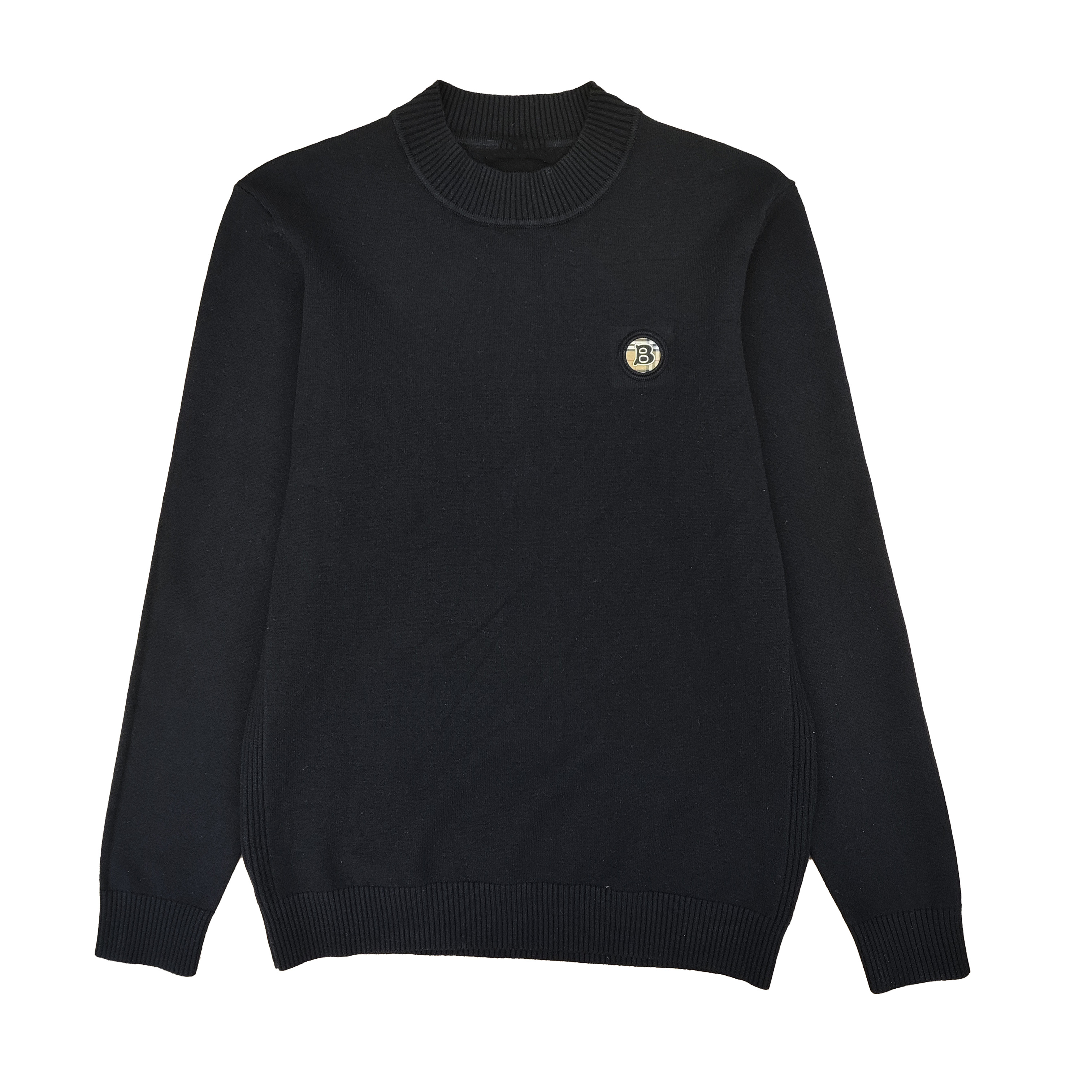 8861-2025秋冬新款立体钢印小标点缀时尚情侣加厚针织毛衣