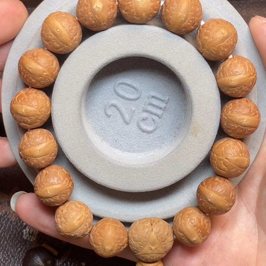 小***纸手串凤眼菩提15+红皮金眼
