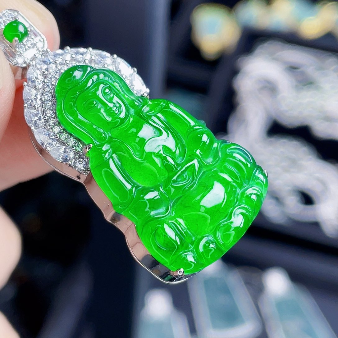 翡翠未镶嵌吊坠(不含链)