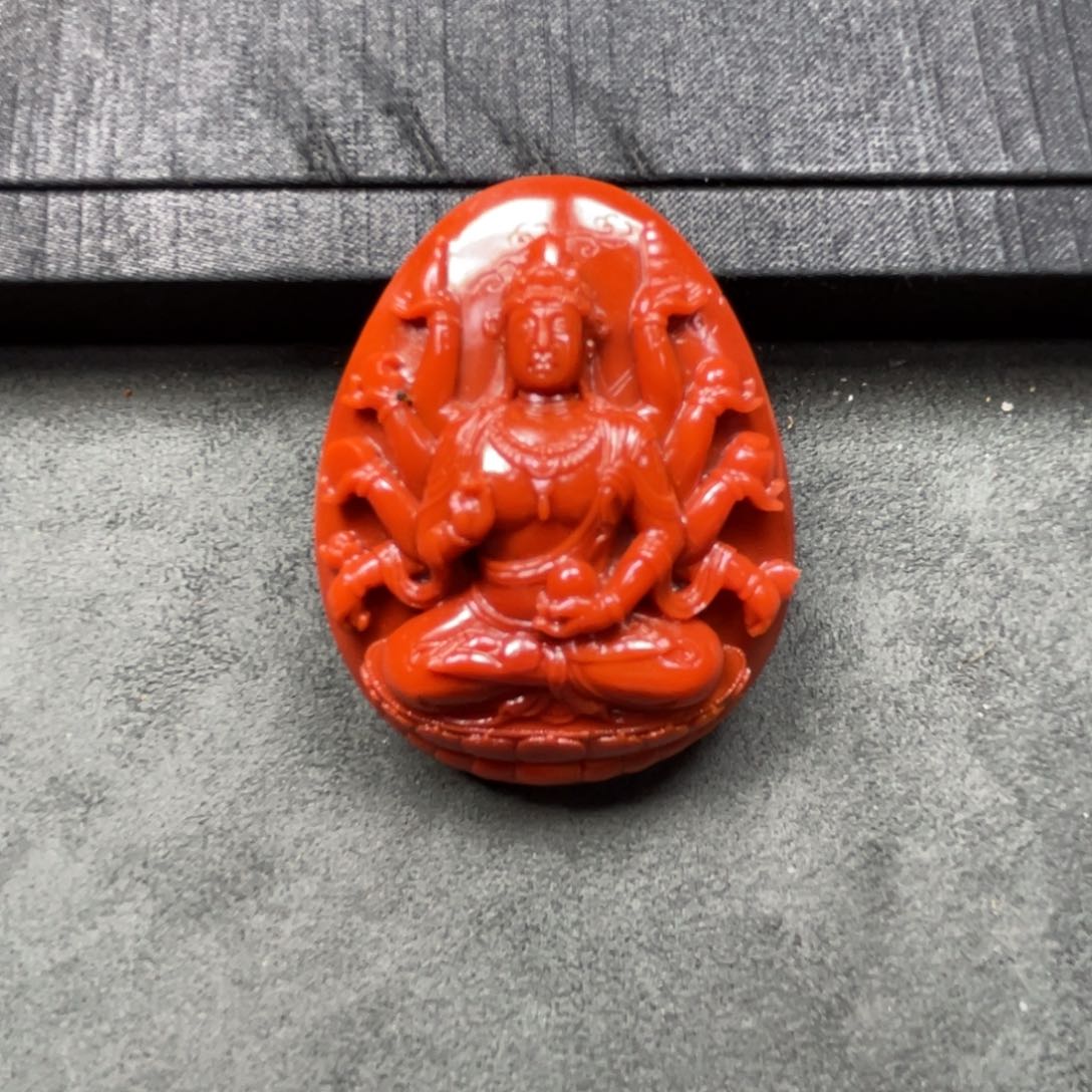 南红玛瑙千手观音未镶嵌