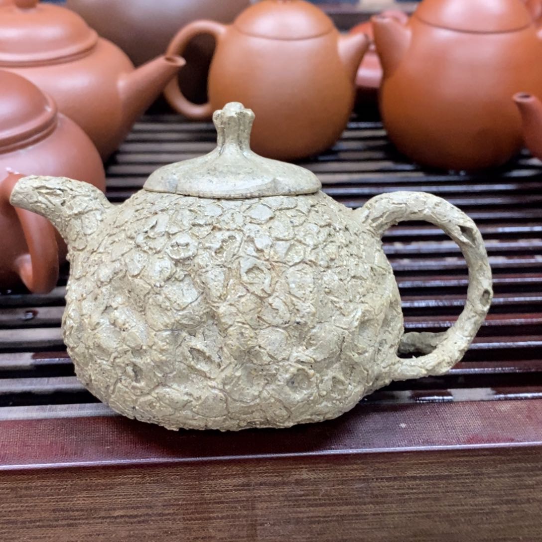 紫砂茶壶全手工供春瓜钮网孔135毫升