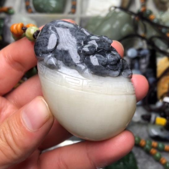 和田玉把件未镶嵌