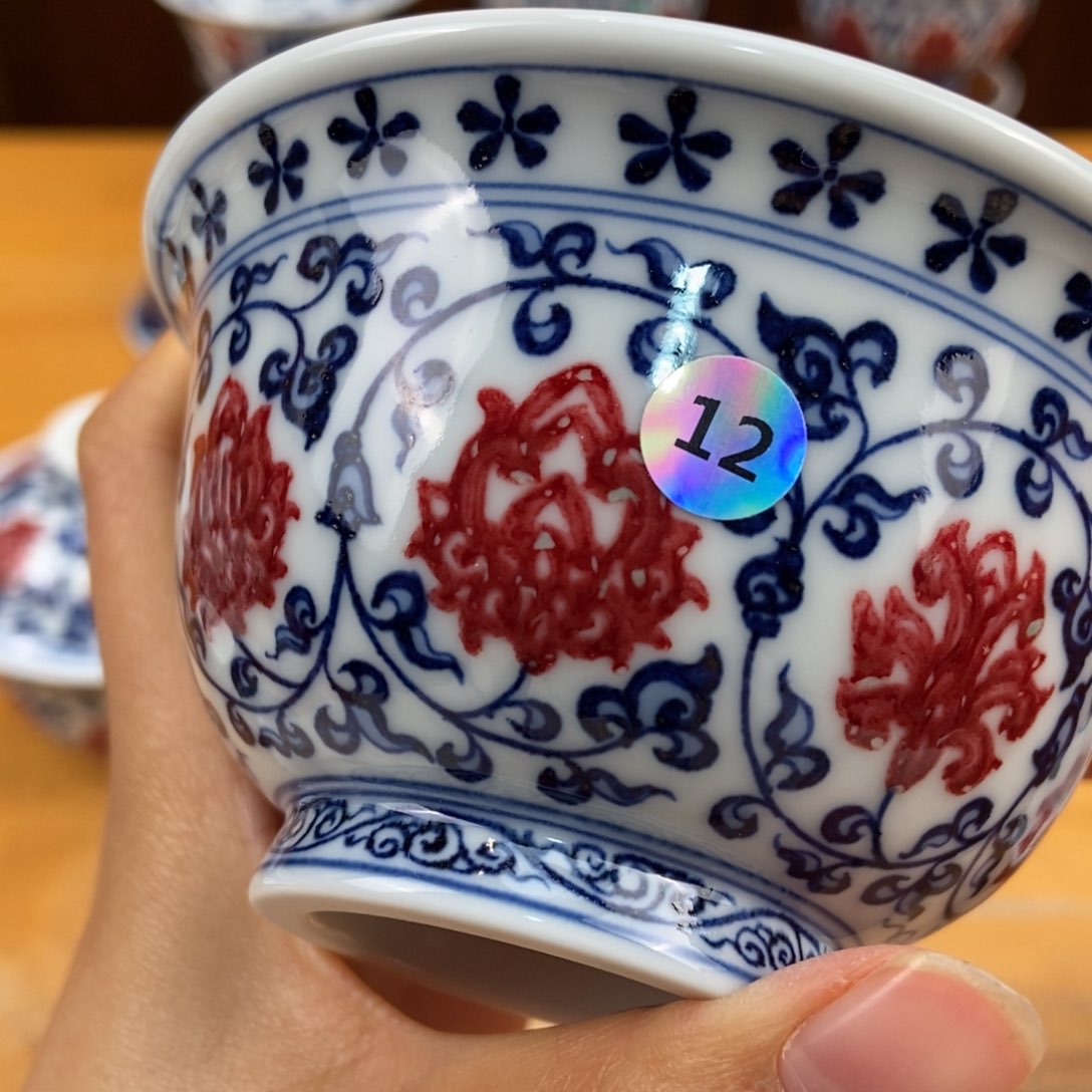 手绘现代茶具非古董