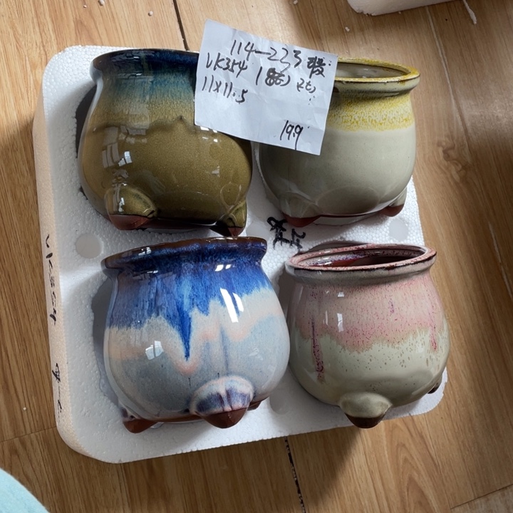 粗陶多肉花盆微瑕233