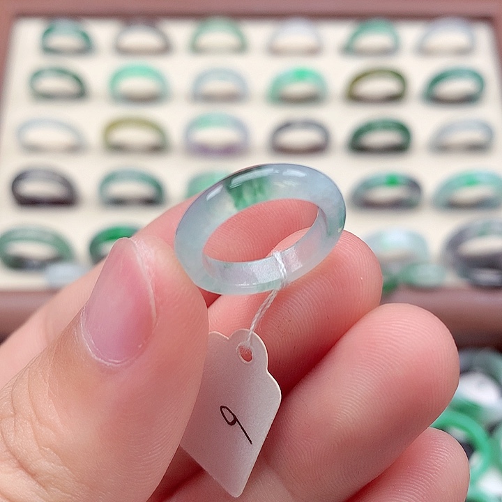 翡翠戒指未镶嵌6号