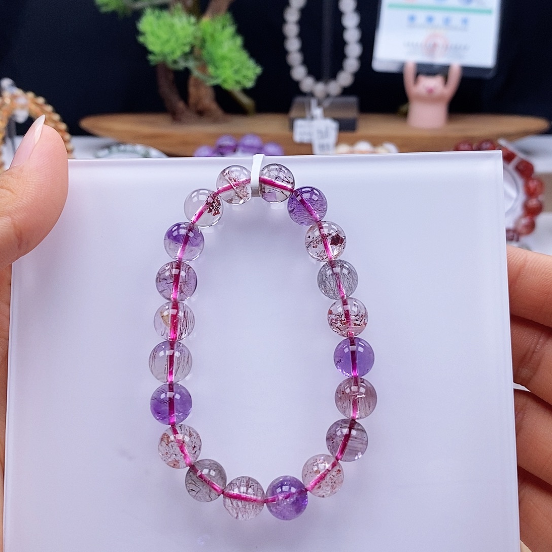 水晶手串未镶嵌仙女超七9+