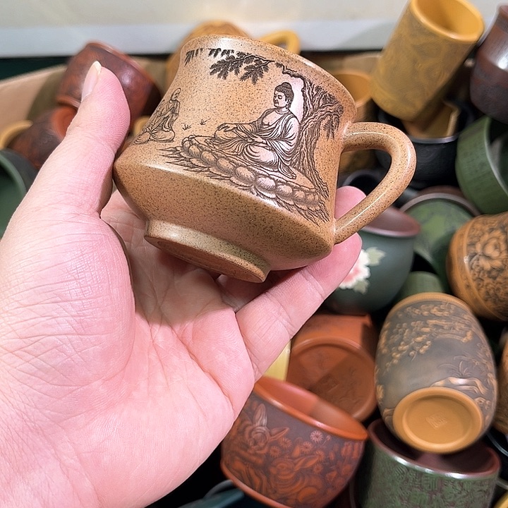 茶杯紫砂全手工紫砂主任杯