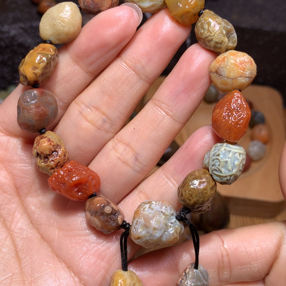 未镶嵌玛瑙/玉髓珠宝半成品