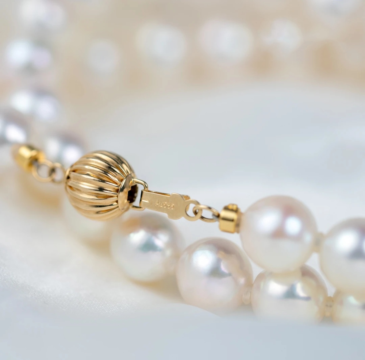 【九儿真珠】14K金扣海水AKOYA项链9-10mm百搭天然时尚X532