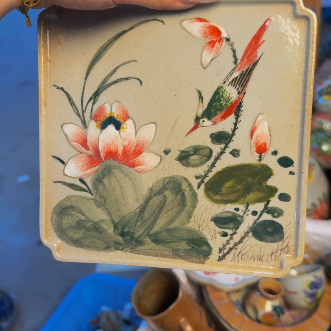 瓷片景德镇陶瓷手工手绘