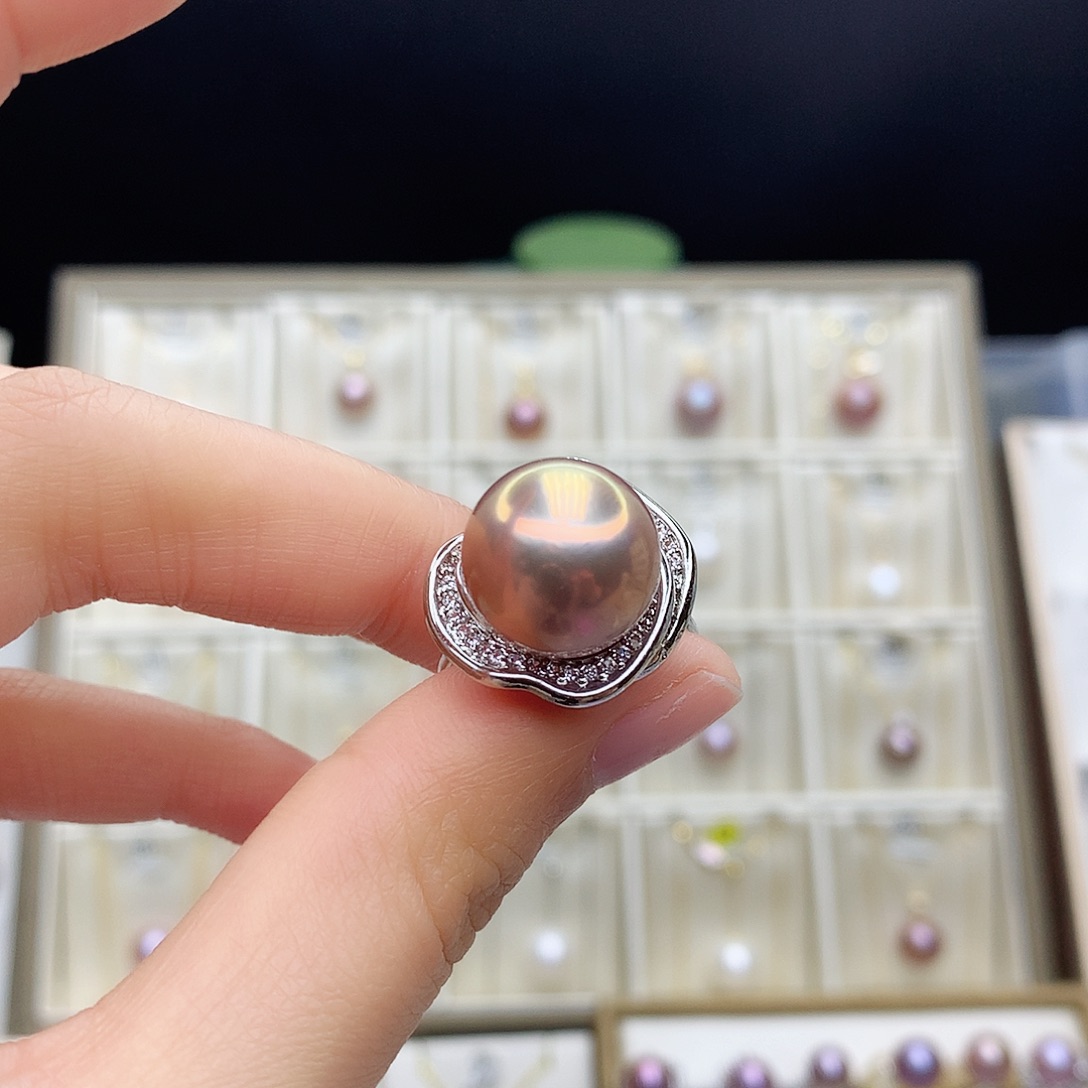 淡水珍珠颈饰合金若*