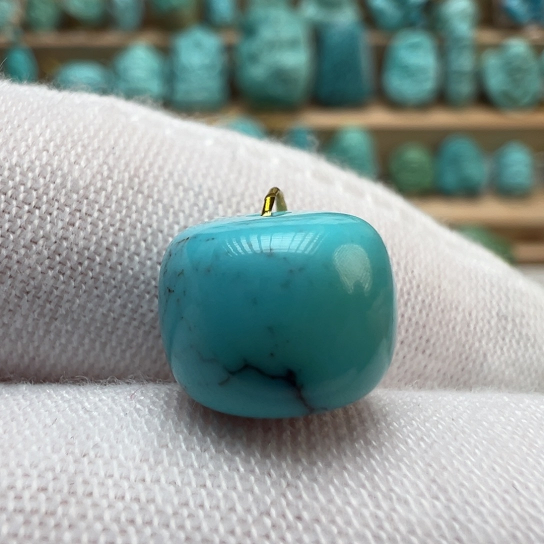 绿松石未镶嵌配饰10*7.9