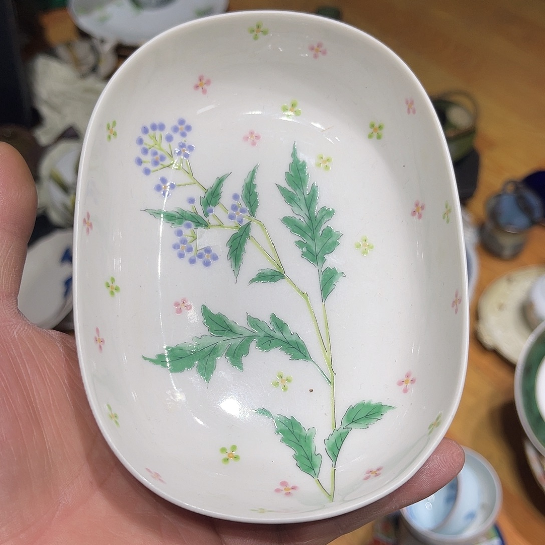 默认微瑕 陶瓷库山小盘
