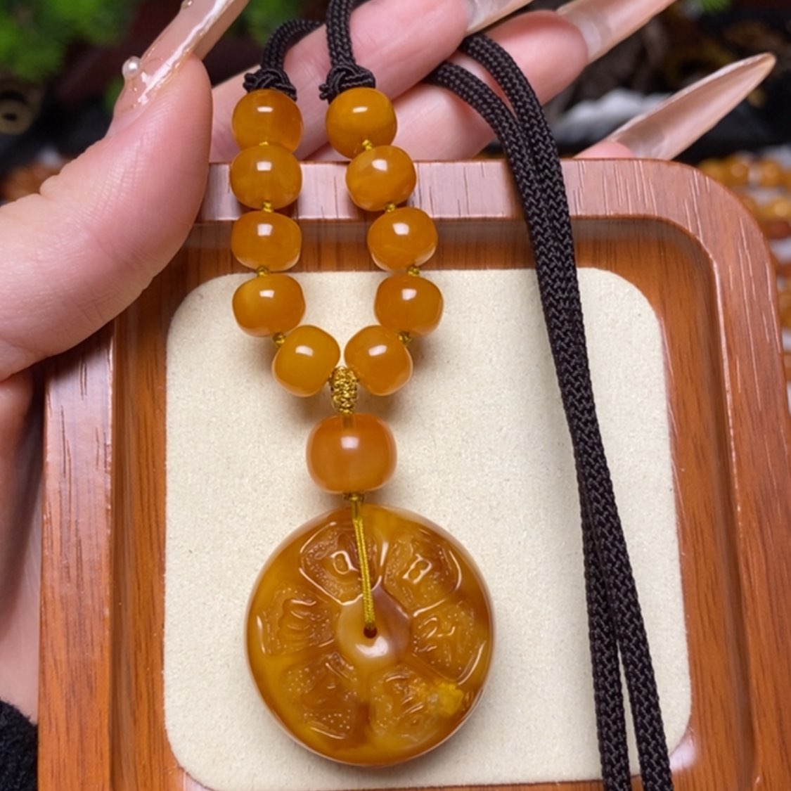 【闪购商品】蜜蜡颈饰未镶嵌项链