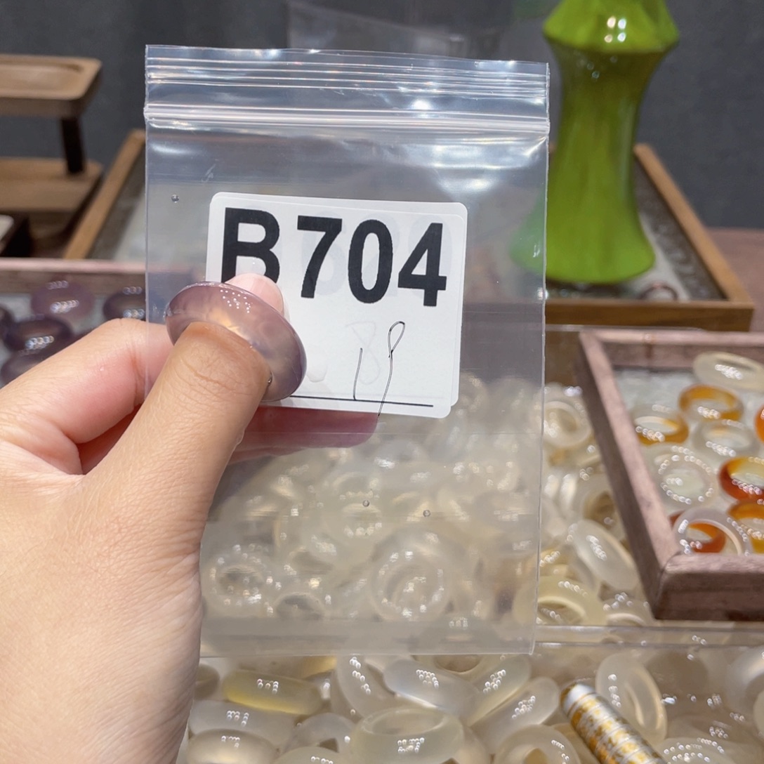 玛瑙/玉髓未镶嵌戒指704