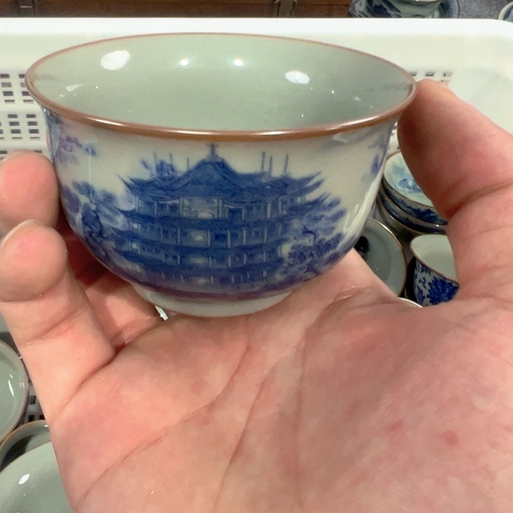 淘泥黄鹤楼主人杯微瑕