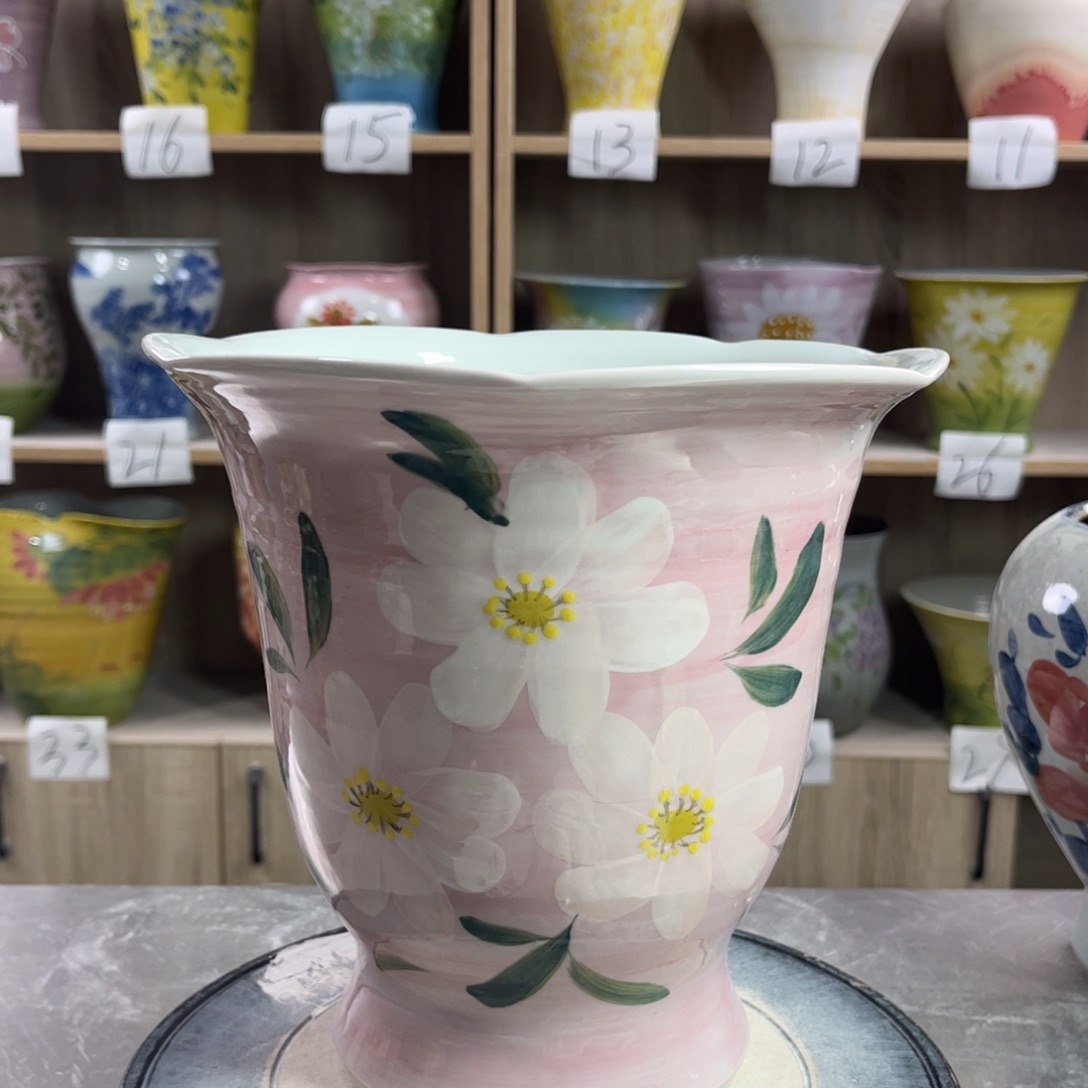 景德镇陶瓷花盆花盆