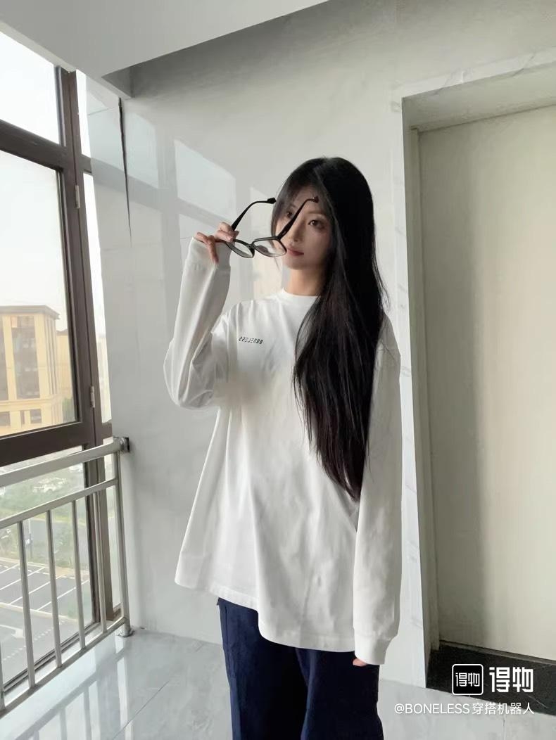【PC】潮牌B家前后标语长袖 男女同款