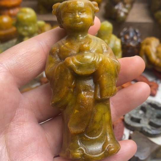 蛇纹石玉未镶嵌颈饰118