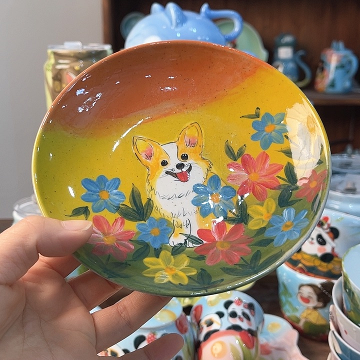 陶景德镇釉下手绘陶瓷 