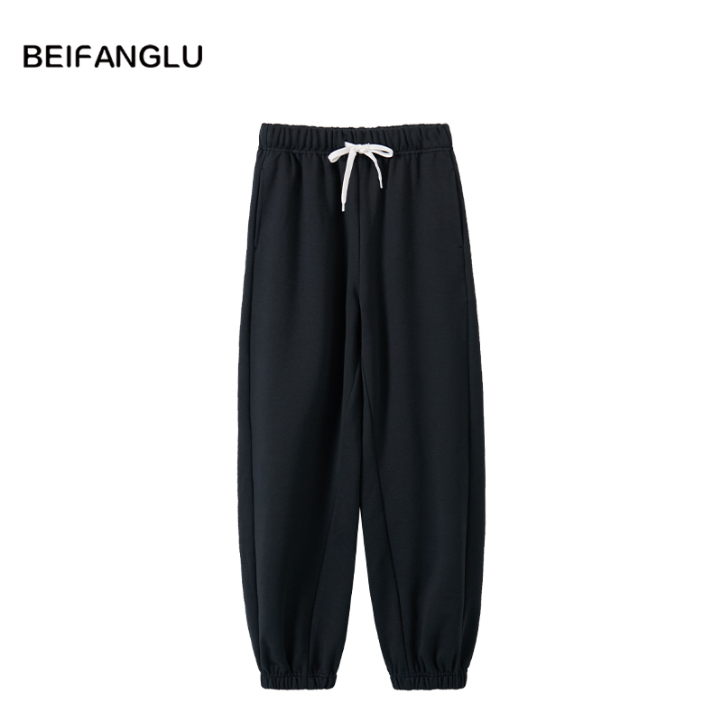 北方鹿【秋冬“暖炉裤”】新品休闲百搭抽绳松紧腰加绒束脚卫裤251534