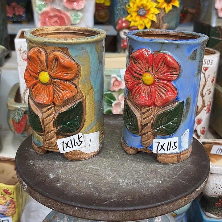 紫砂花盆粗陶材质多肉花盆