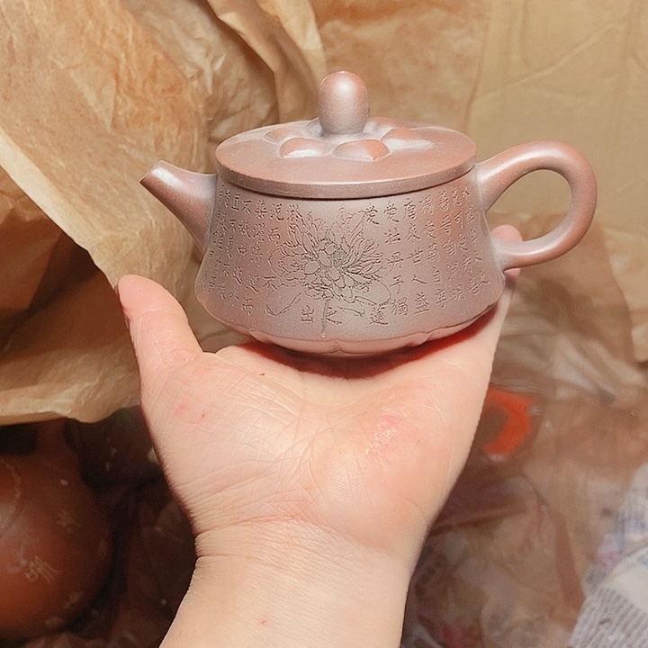 紫砂茶杯宜兴紫砂全手工制作