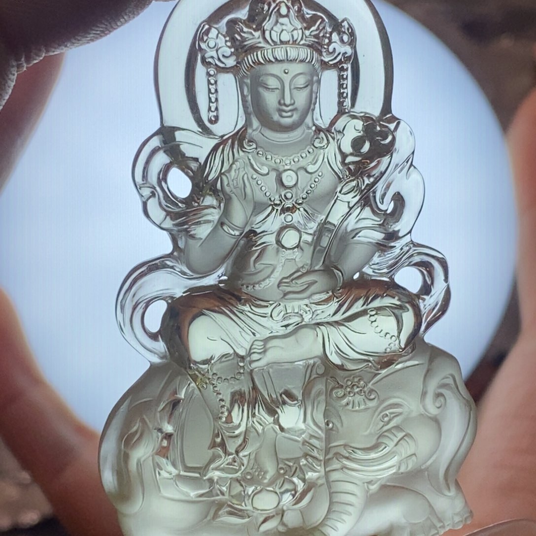 水晶颈饰未镶嵌每****天吊坠