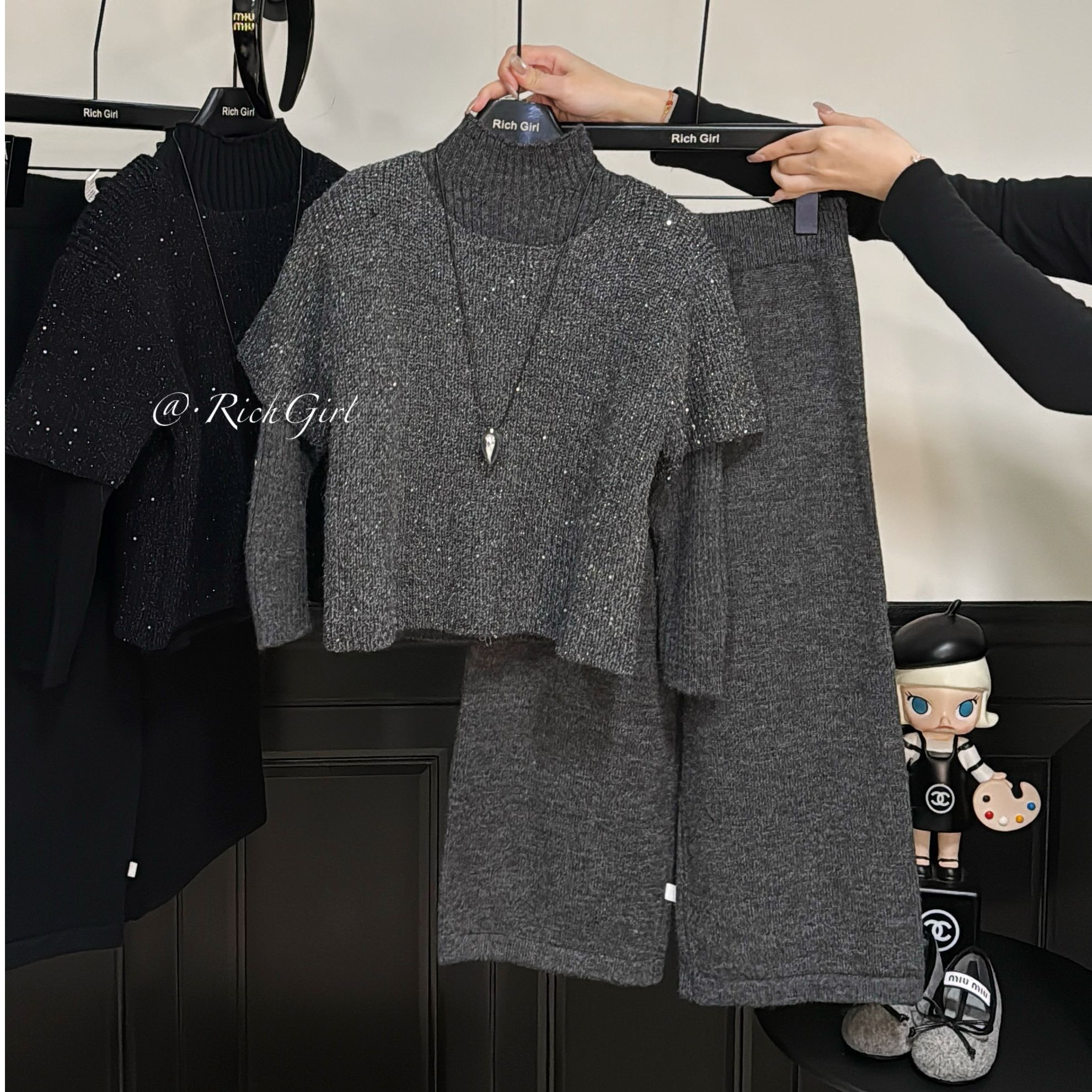 【Richgirl定制】舒适派·松弛时髦休闲毛织套装