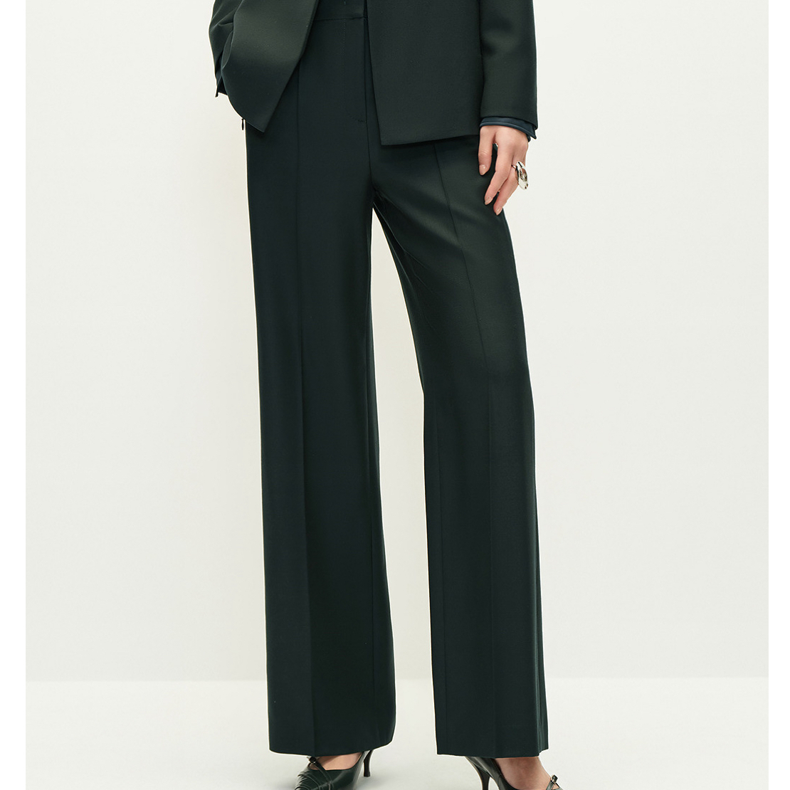 X女装弹力直筒通勤西裤舒适好搭配