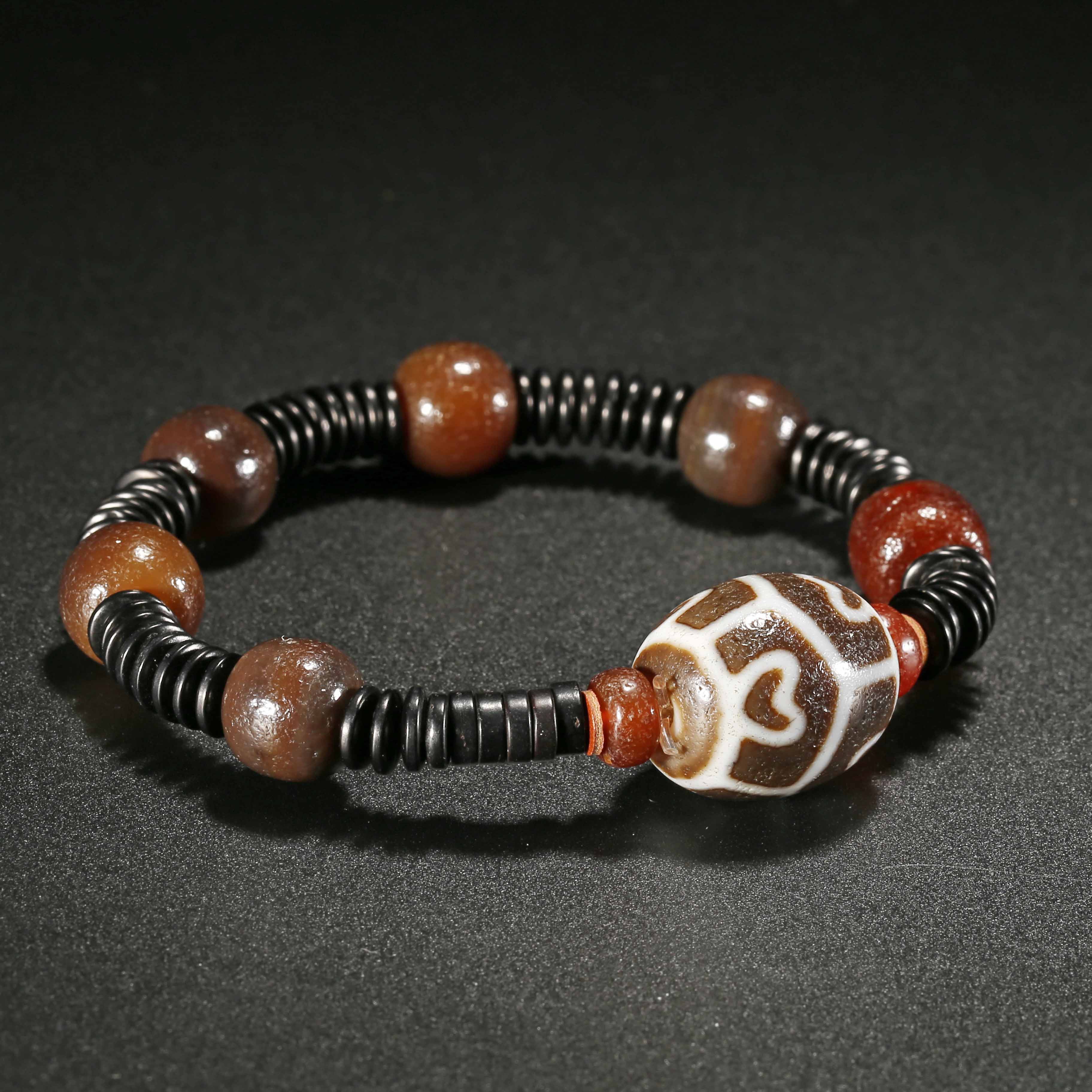 【济文阁】JOY20102667民国 玛瑙主珠手串