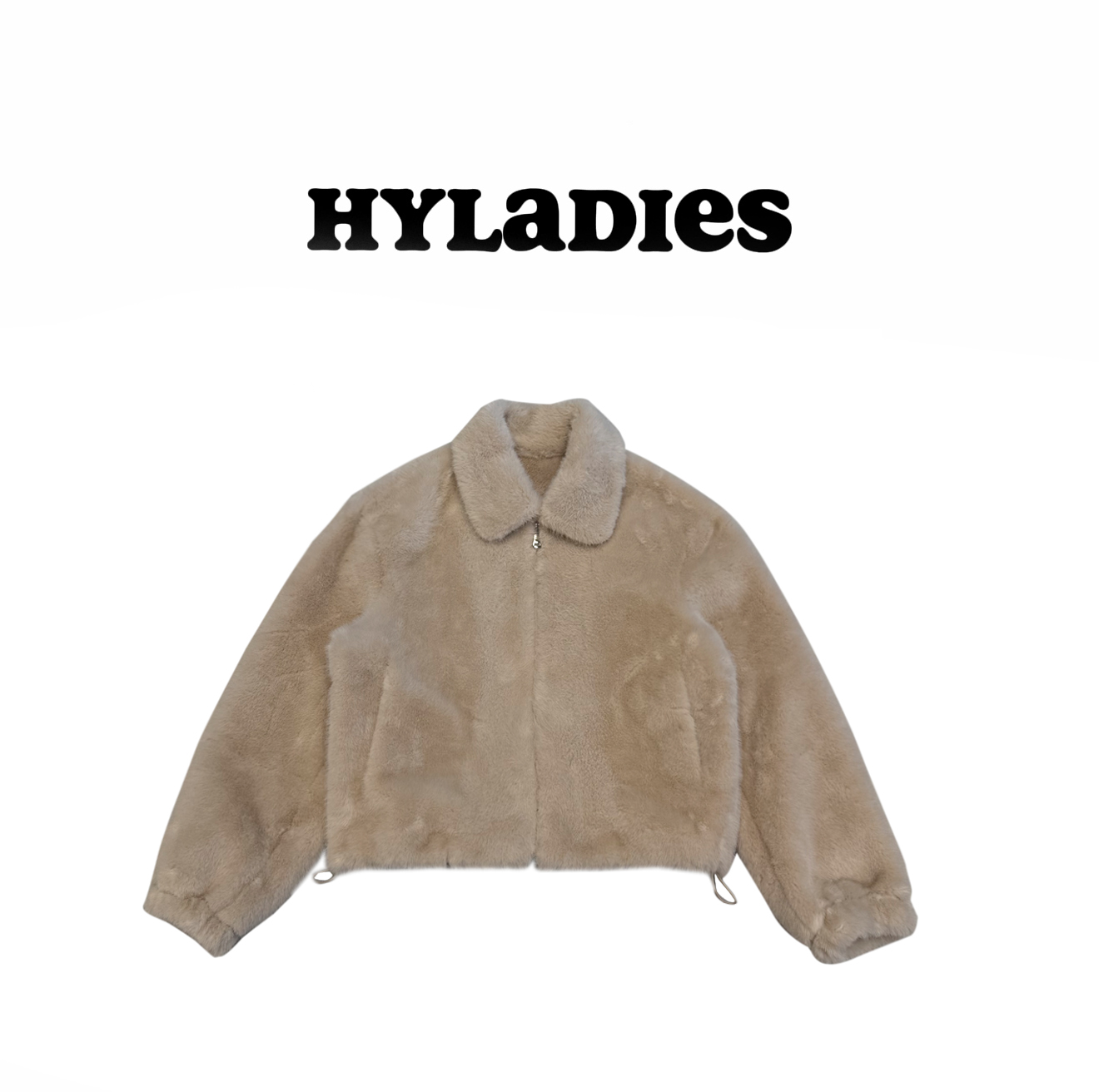 HYLADIESWEAR  『慵懒毛绒』韩系冬季新款毛绒宽松短款百搭洋气上衣