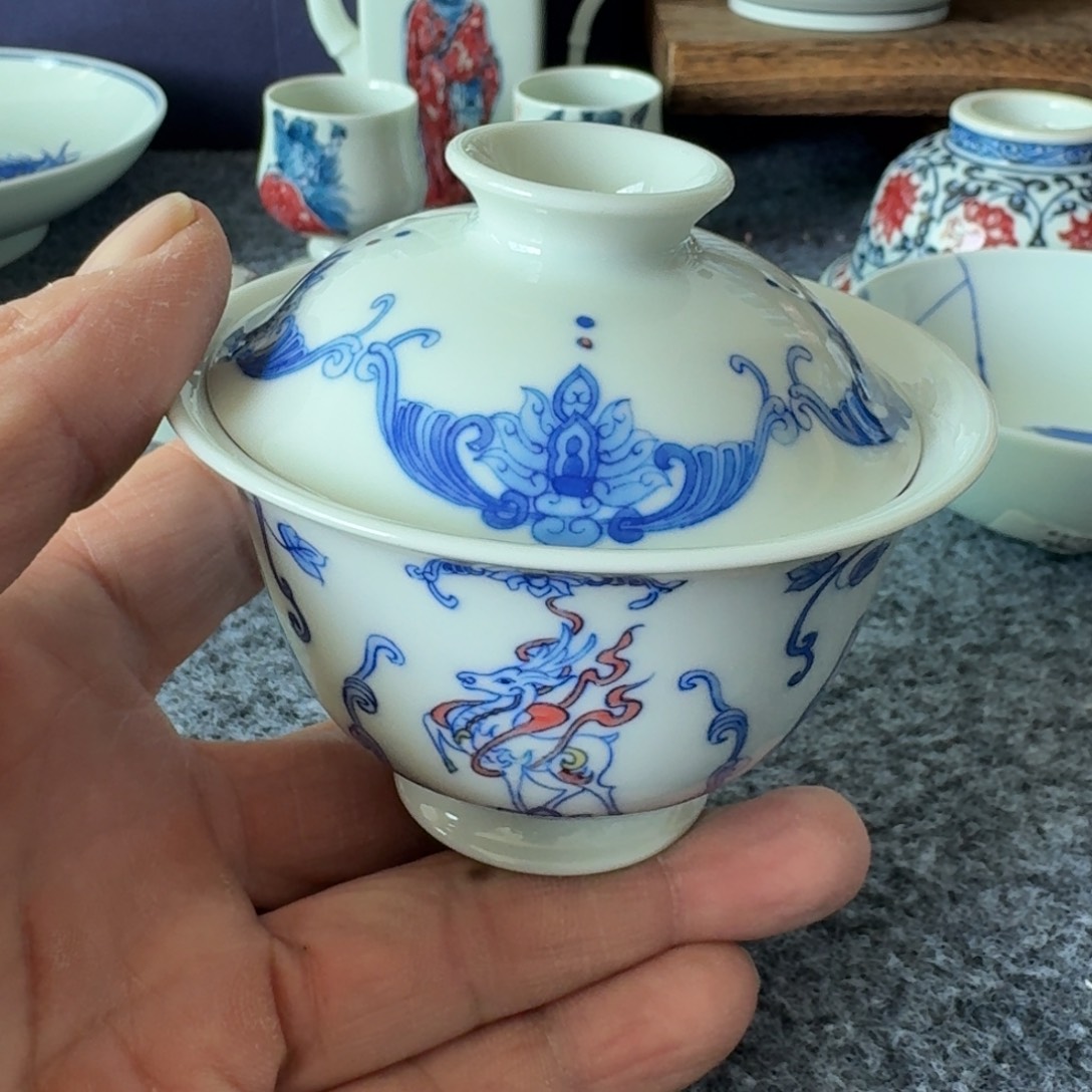 花***‘现代景德镇陶瓷手绘茶具