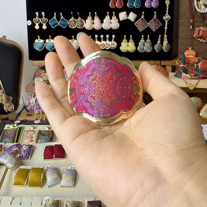 琉璃纯铜合金发簪梅紫色