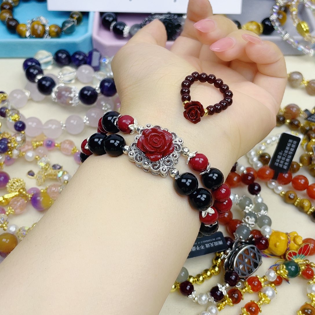 手饰针钠钙石银S925镀金镶嵌