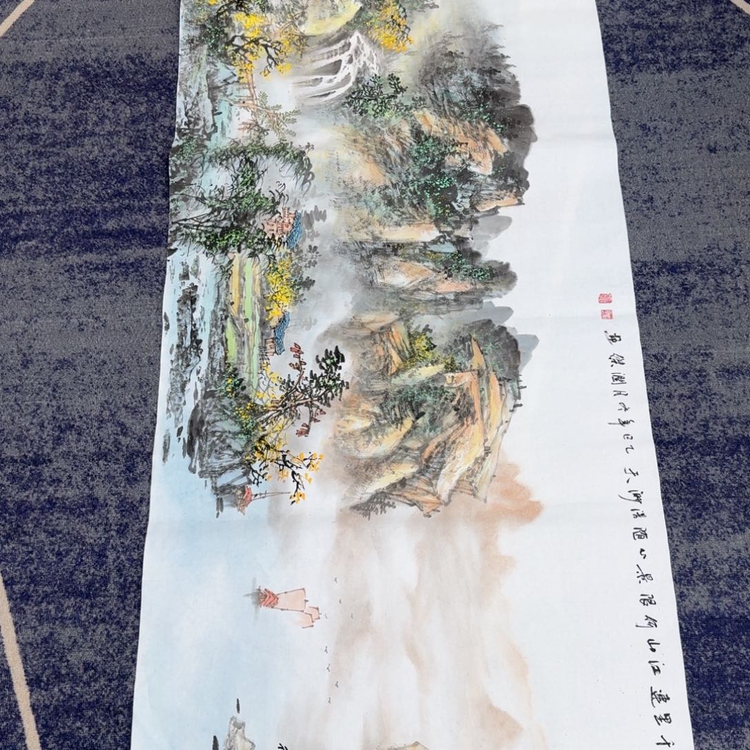 国画纯手绘山水花鸟作品
