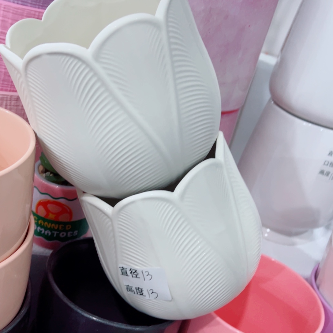 有孔，陶瓷花盆满10米包邮发货