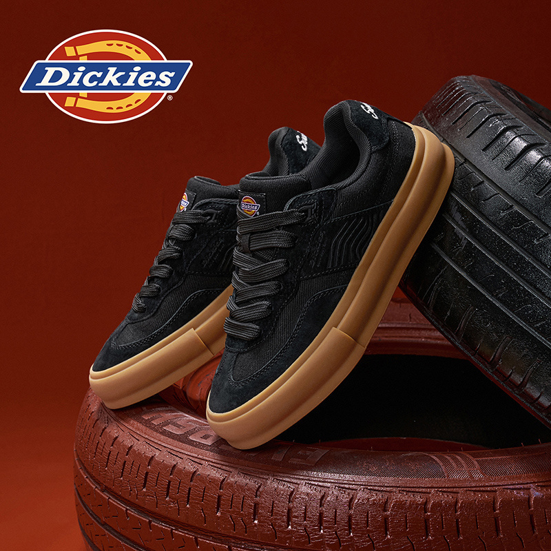 Dickies德训板鞋2025冬季透气时尚休闲鞋厚底情侣舒适百搭男鞋子