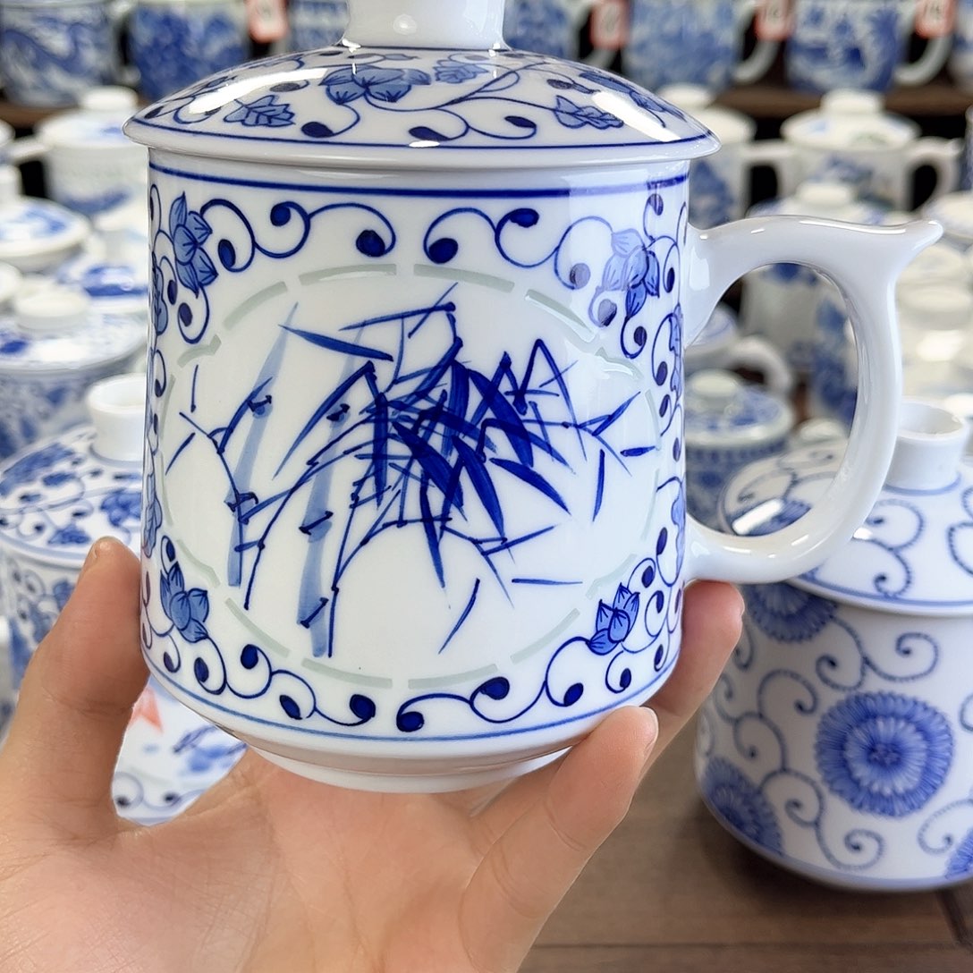 ?****?景德镇陶瓷马克杯带盖