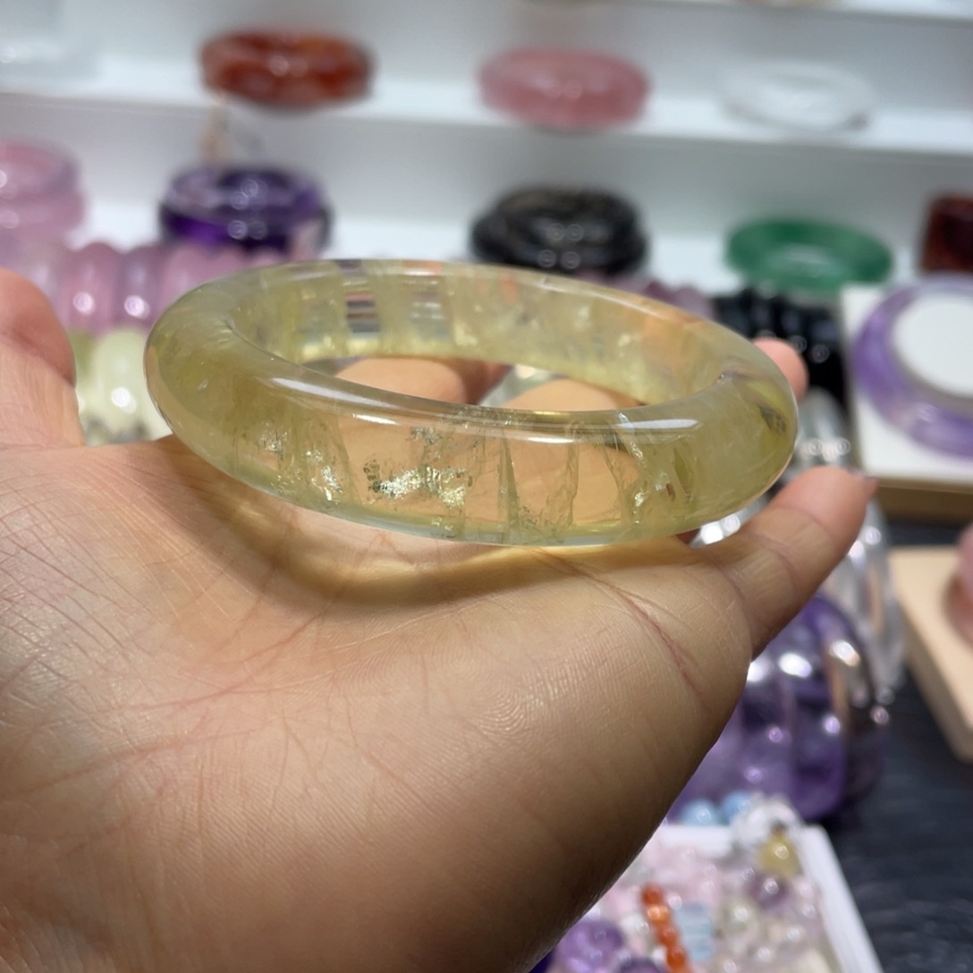 水晶手镯57.5圈口20号未镶嵌