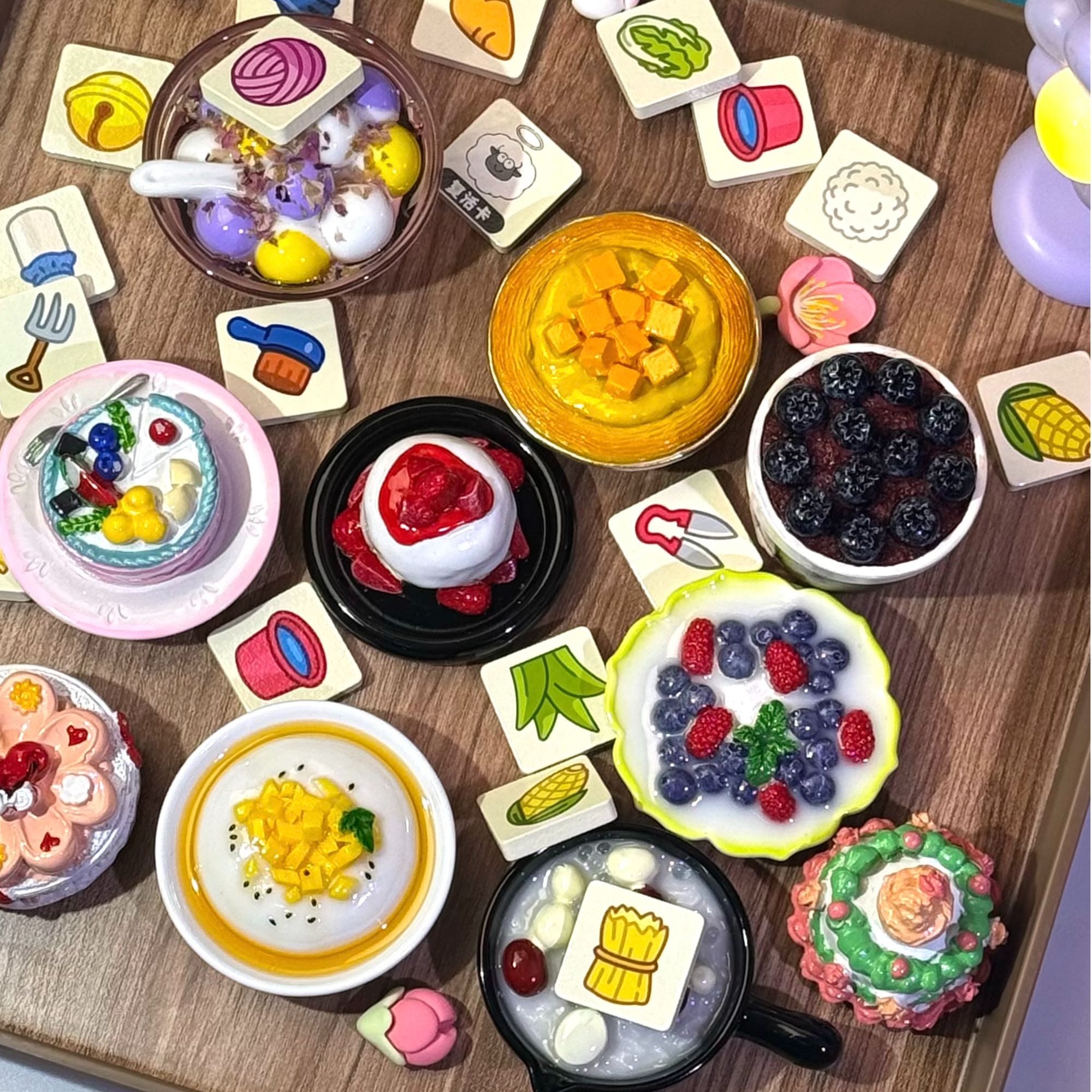 【直播拆】树脂冰箱贴创意手绘食玩磁吸