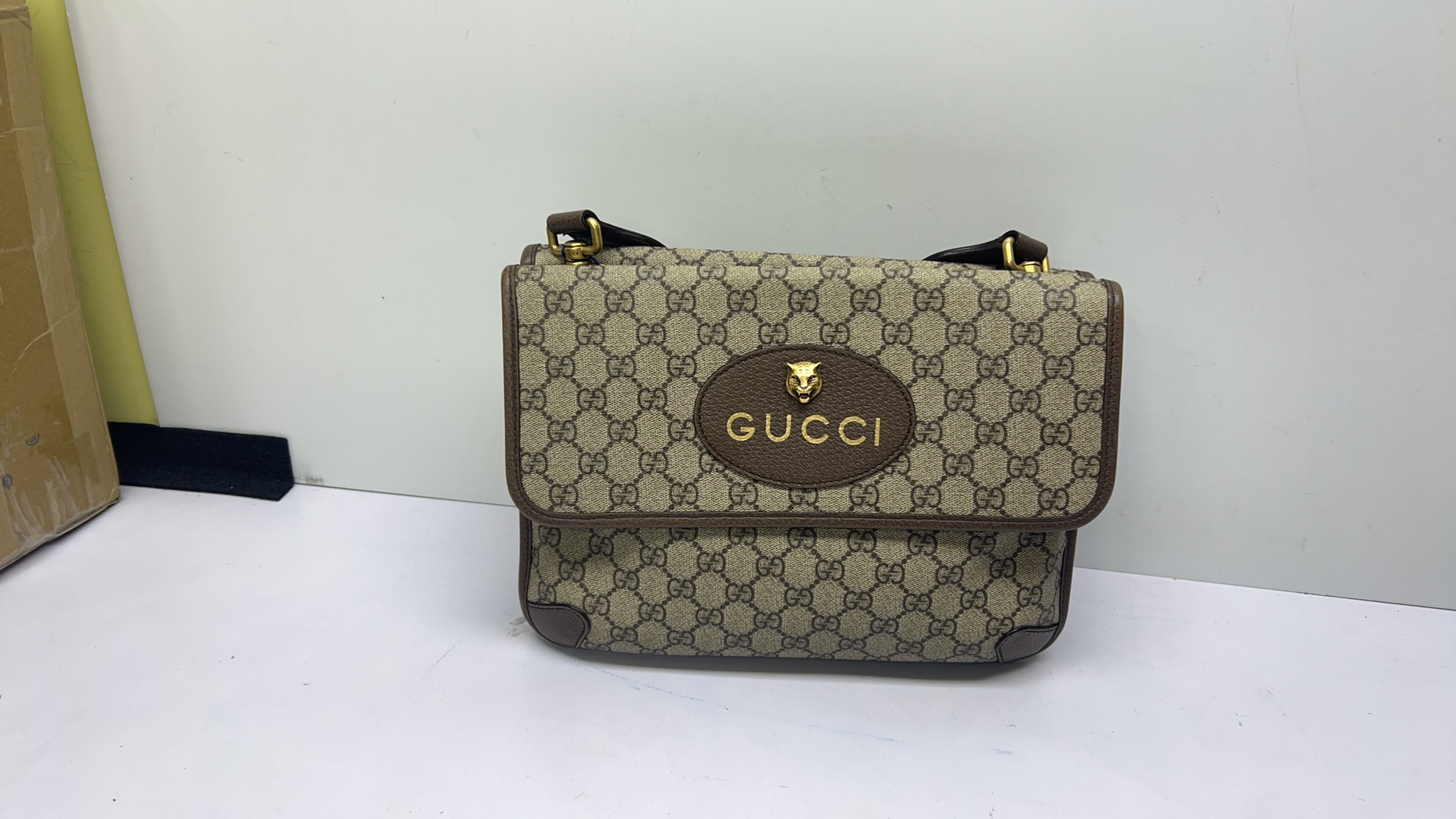 99新 GUCCI/古驰 古驰经典双面大号双面虎头