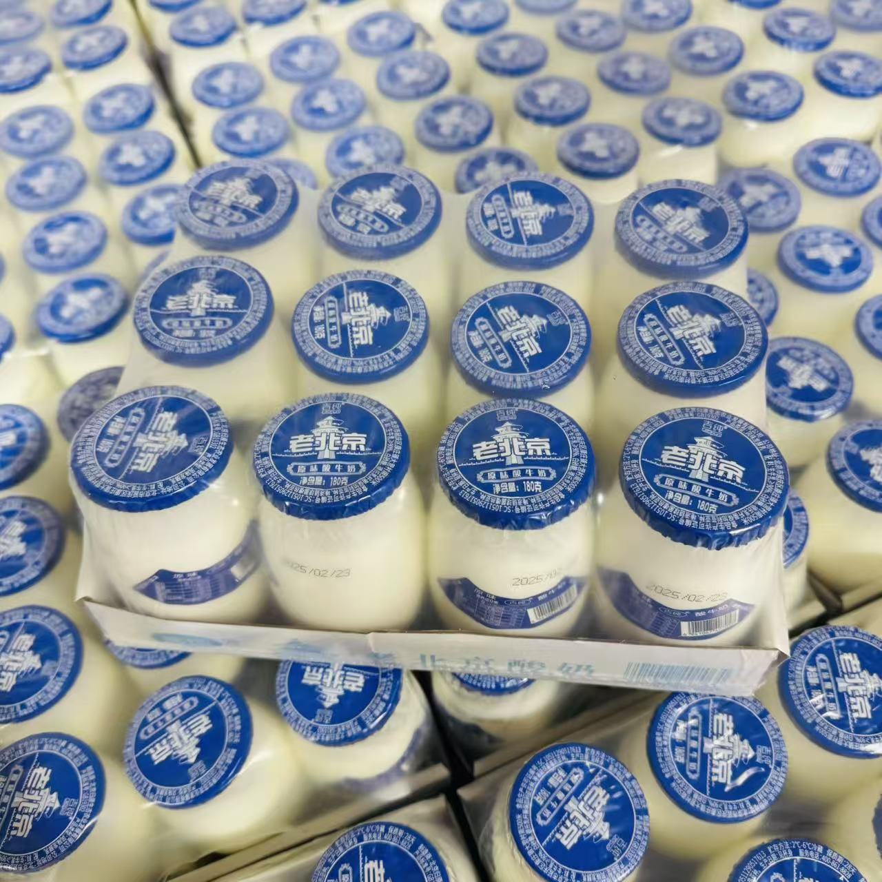 【吉纯老北京酸牛奶】  180g/瓶  12瓶装 