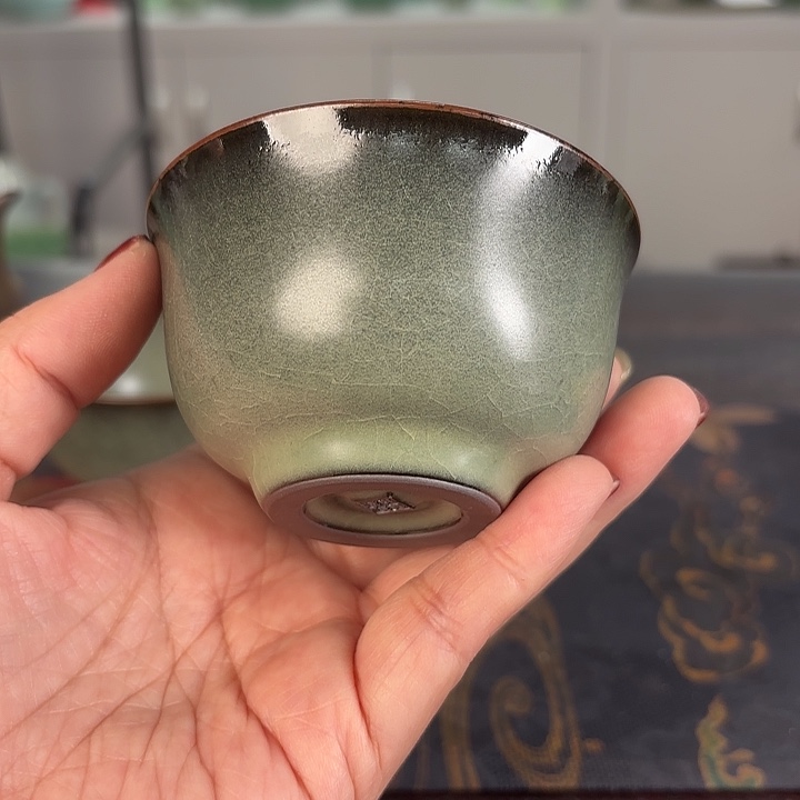 龙泉云间青瓷小米茶器