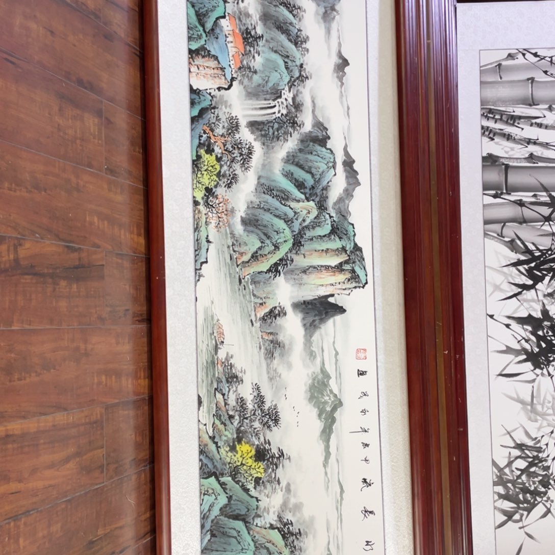 国画带框尺寸48*163厘米