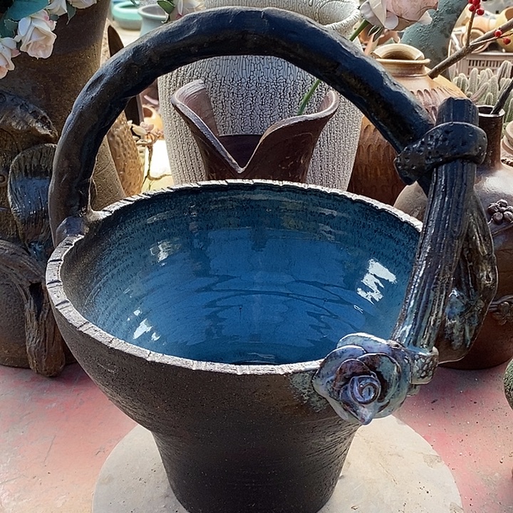 紫砂花盆27.35无孔