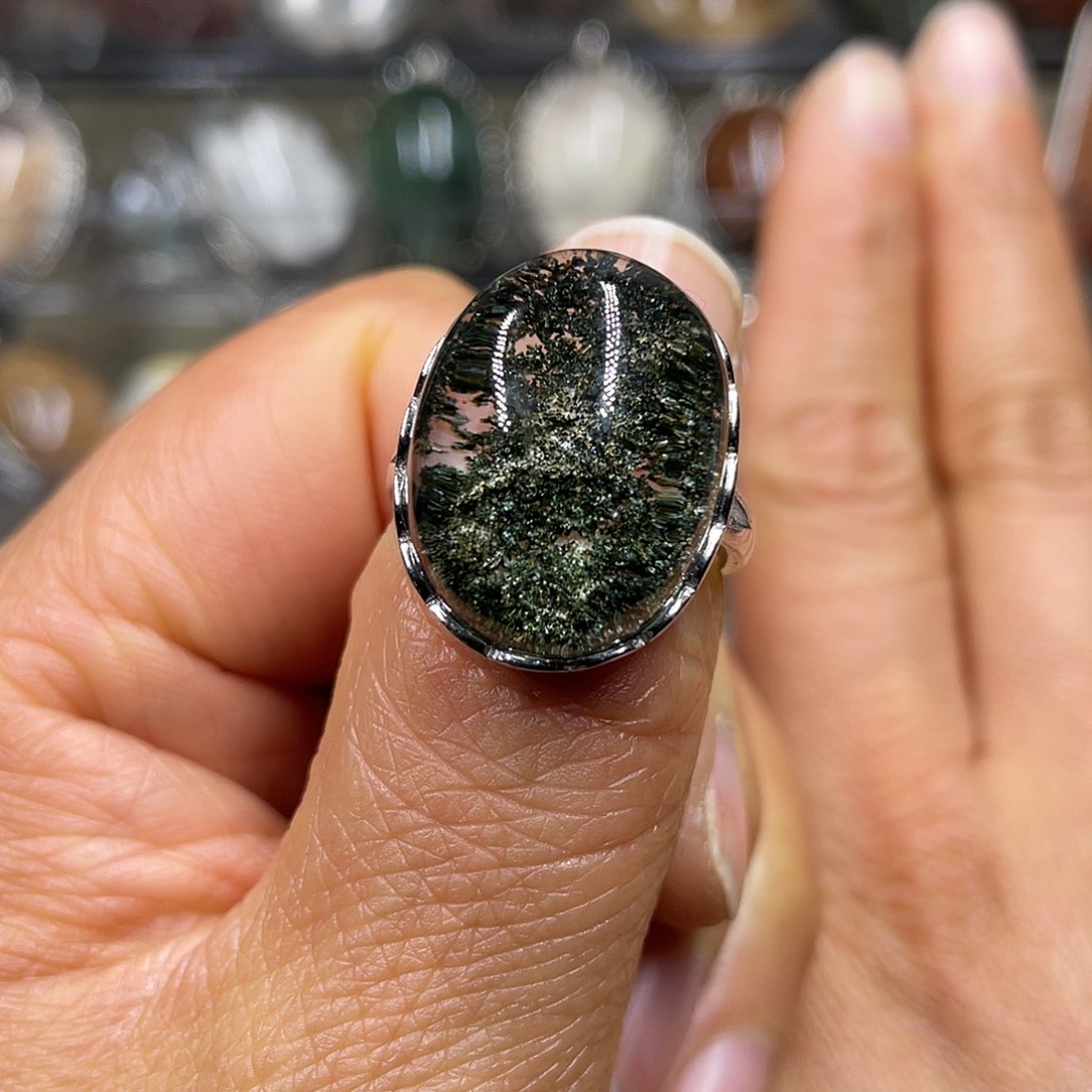 【闪购商品】水晶珠宝半成品银S925镶嵌戒指