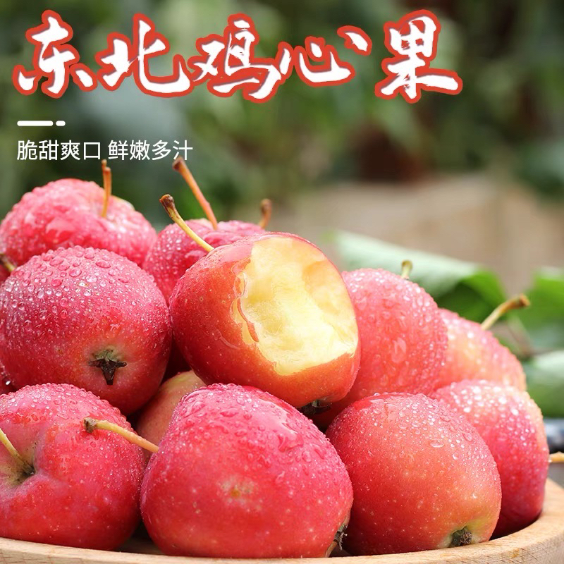 东北鸡心果锦绣海棠酸甜可口脆多汁水分足1斤 3斤 5斤 顺丰包邮