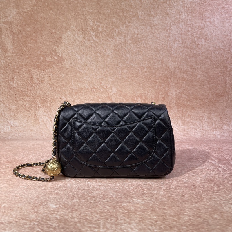 【黑】时尚百搭小金球潮流女包33105